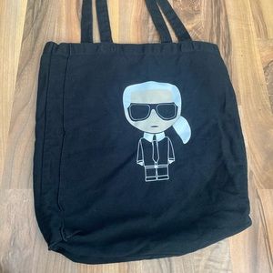Karl Lagerfeld canvas tote